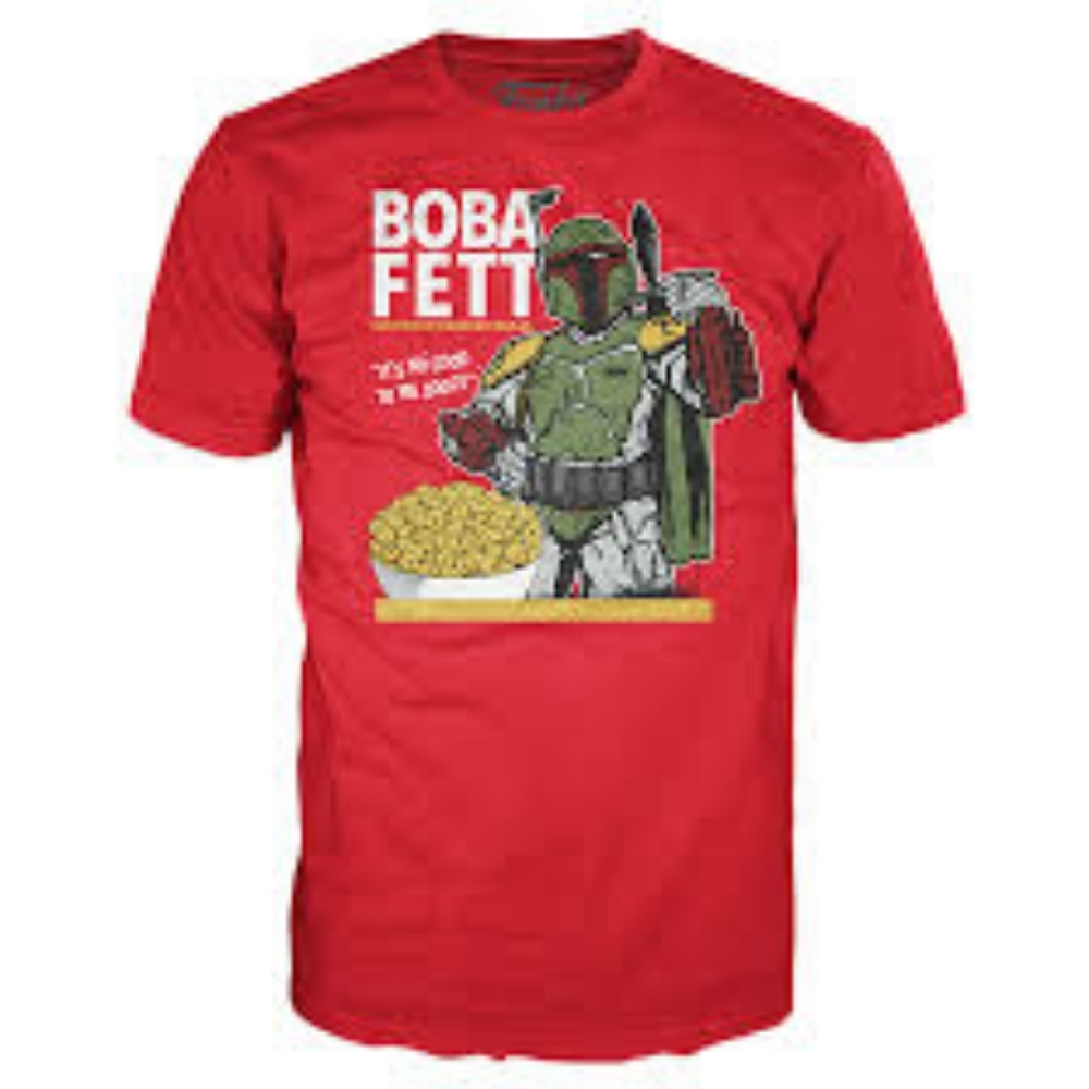 Disney Funko Boxed Tee Boba Fett Cereal Star Wars Walmart Men's Small   